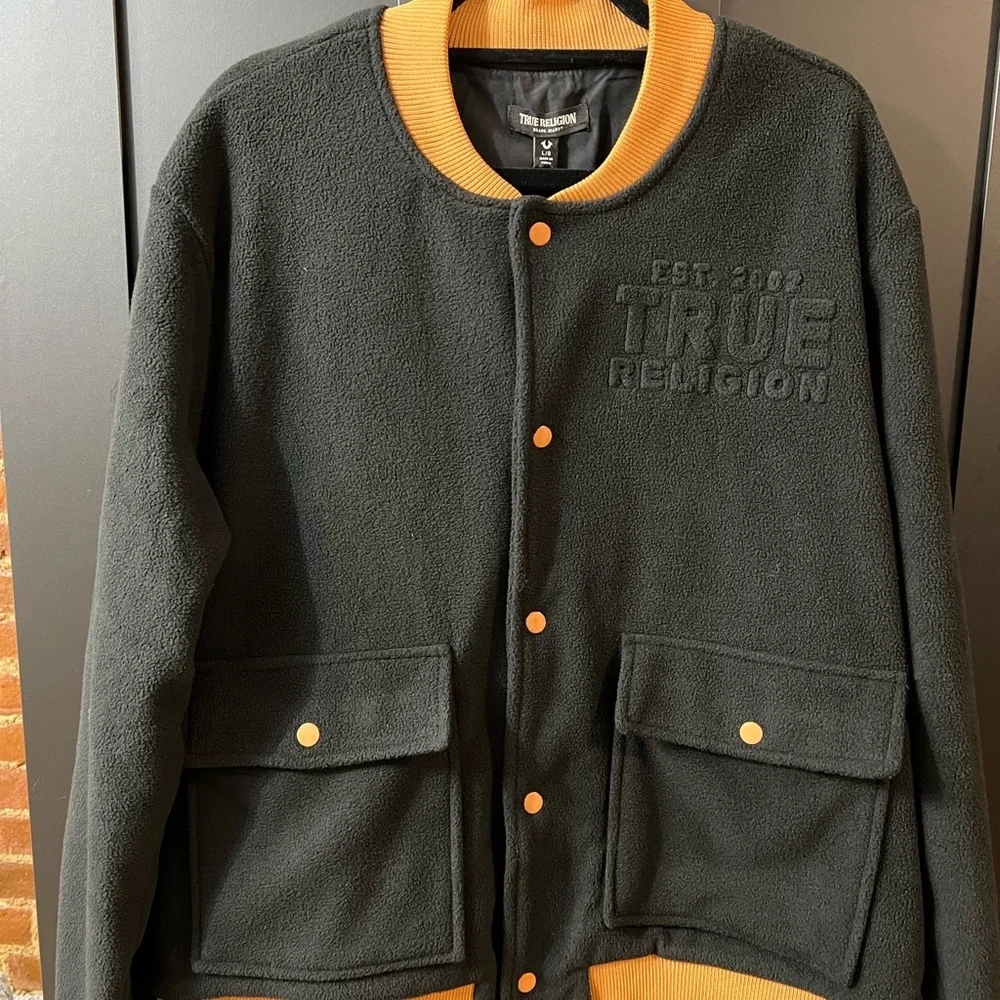 True Religion Mens Bomber Jacket - Picture 4 of 13
